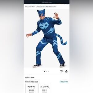 Adult L PJ Masks Catboy Costume